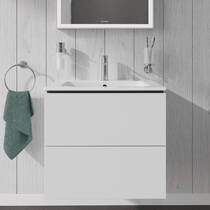 Тумба для раковини Duravit L-Cube LC624001818 62 см підвісна, білий матовий, фото №1