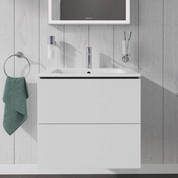 Тумба для раковини Duravit L-Cube LC624001818 62 см підвісна, білий матовий, фото 1