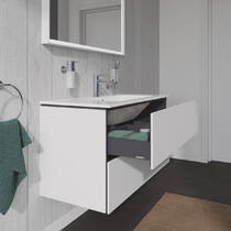 Тумба для раковини Duravit L-Cube LC624201818 102 см підвісна, білий матовий, фото №7