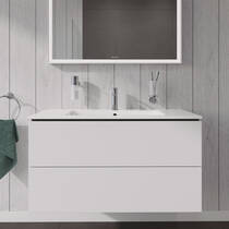 Тумба для раковини Duravit L-Cube LC624201818 102 см підвісна, білий матовий, фото №1