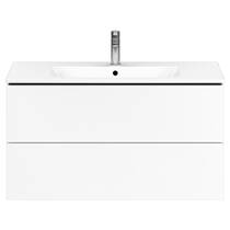 Тумба для раковини Duravit L-Cube LC624201818 102 см підвісна, білий матовий, фото №4