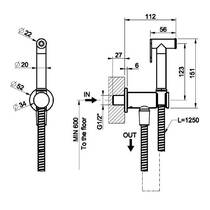 Гигиенический душ Gessi 14331-735 бронза, фото №3
