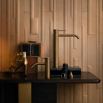 Змішувач для раковини Gessi Gessi316 54006-726 без донного клапану, бронза, фото №4