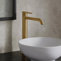 Змішувач для раковини Gessi Gessi316 54006-726 без донного клапану, бронза, фото №1