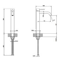 Змішувач для раковини Gessi Gessi316 54006-726 без донного клапану, бронза, фото №3