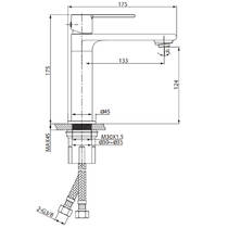 Смеситель для раковины Cersanit Virgo S951-865 брашированное золото, фото №3