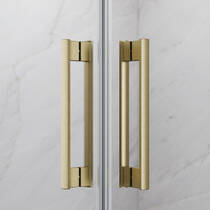 Душевые двери Radaway Idea 8 10380535-99-01 200x200 см прозрачное стекло, профиль золото, фото №4