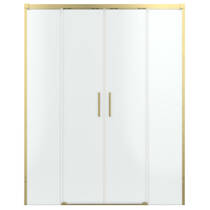 Душевые двери Radaway Idea 8 10380535-99-01 200x200 см прозрачное стекло, профиль золото, фото №2