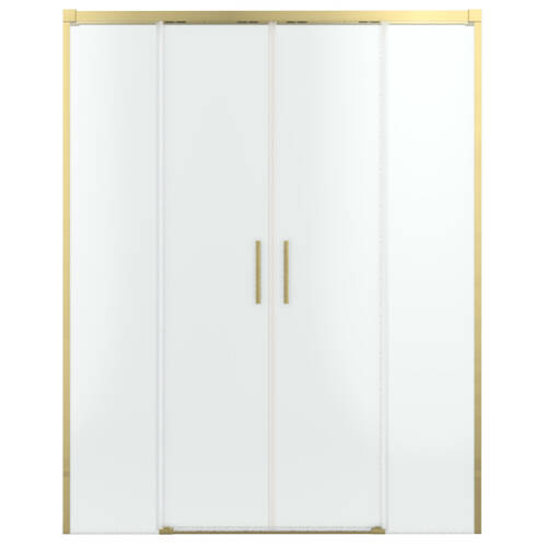 Душові двері Radaway Idea 8 10380535-99-01 200x200 см прозоре скло, профіль золото, фото 2
