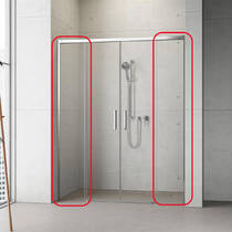 Боковая стенка к двери Radaway Idea 8 Chrome 10390468-01-01 468x2005 мм прозрачное стекло, профиль хром, фото №1