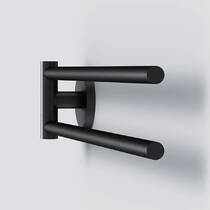 Полотенцедержатель Am.Pm X-Joy A85A32622 двойной динамический, черный матовый, фото №4