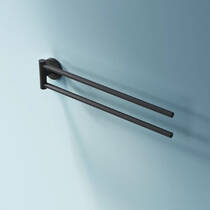 Полотенцедержатель Am.Pm X-Joy A85A32622 двойной динамический, черный матовый, фото №6