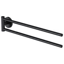 Полотенцедержатель Am.Pm X-Joy A85A32622 двойной динамический, черный матовый, фото №2