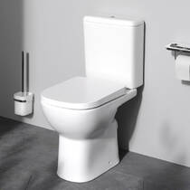 Унітаз-компакт Am.Pm Sunny CLA8900SC Aquaspin з сидінням мікроліфт, білий, фото №1