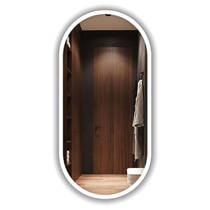 Дзеркало J-Mirror Sofia Inox 900x500 мм з Led-підсвічуванням, матова латунь, фото №3