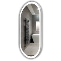 Дзеркало J-Mirror Sofia Inox 900x500 мм з Led-підсвічуванням, матова латунь, фото №2