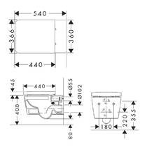 Унітаз підвісний Hansgrohe EluPura Q 60293450 AquaFall Flush з кришкою SoftClose and QuickRelease, Slim, білий глянць, фото №5
