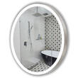Зеркало J-Mirror Carlotta Inox 90x90 см с LED-подсветкой, рама матовая латунь, фото 2