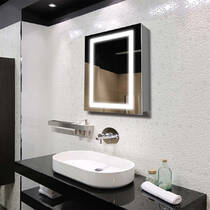 Дзеркальна шафа J-Mirror Leonardo 70х60 см з підсвічуванням, білий матовий, фото №1