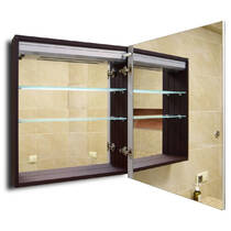 Дзеркальна шафа J-Mirror Leonardo 70х60 см з підсвічуванням, білий матовий, фото №3