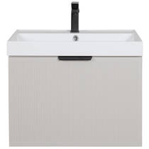 Тумба Аква Родос Fabio консольна кашемір з раковиною Fabio 60 см, фото №4