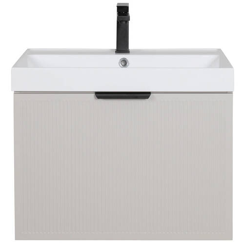 Тумба Аква Родос Fabio консольна кашемір з раковиною Fabio 60 см, фото 4