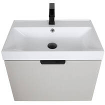 Тумба Аква Родос Fabio консольна кашемір з раковиною Fabio 60 см, фото №5