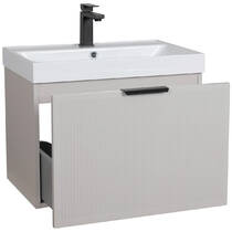 Тумба Аква Родос Fabio консольна кашемір з раковиною Fabio 60 см, фото №3