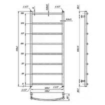 Рушникосушарка водяна Mario INOX Класік HP 1170х530/500 полірована нежавіюча сталь, фото №6