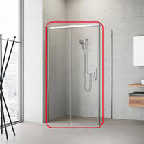 Душевые двери Radaway Idea Chrome KDJ 387042-01-01L левые 1200Lx2005 прозрачное стекло, профиль хром, фото №1