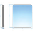 Дзеркало Devit Basic 4600700 600х700 мм закруглене, фото 3