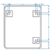 Дзеркало Devit Basic 4600700 600х700 мм закруглене, фото №4