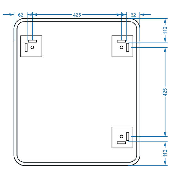Дзеркало Devit Basic 4600700 600х700 мм закруглене, фото 4