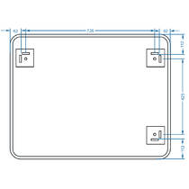 Дзеркало Devit Basic 4900700 900х700 мм закруглене, фото №4