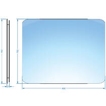 Дзеркало Devit Basic 4900700 900х700 мм закруглене, фото №3