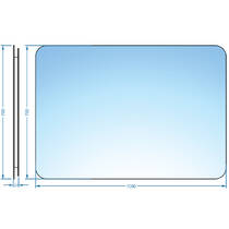 Дзеркало Devit Basic 4100700 1000х700 мм закруглене, фото №3