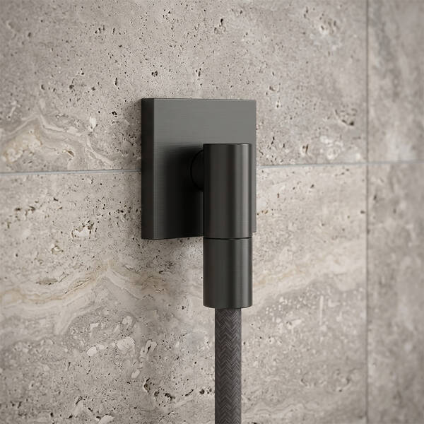 28883340 HG FixFit Fine E Шлангове підключення, brushed black chrome
