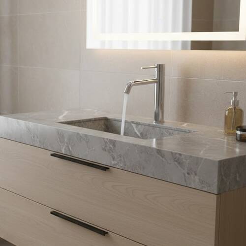 Смеситель для раковины Devit Flow 550533С, высокий, хром, фото 1