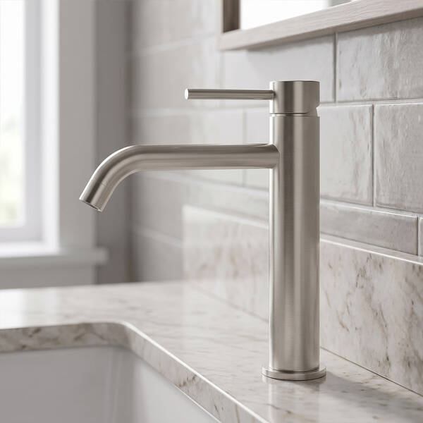 550533N Flow Змішувач д/раковини, високий, brushed nickel — фото 4