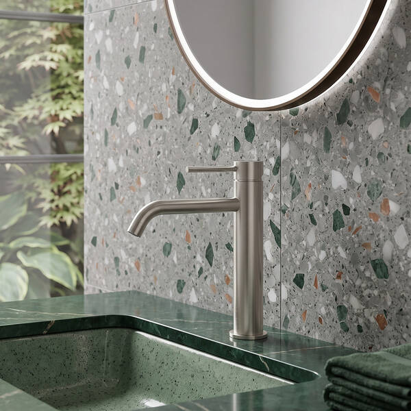 550533N Flow Змішувач д/раковини, високий, brushed nickel — фото 3