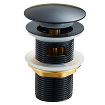 Донный клапан Devit 550548B, черный матовый, фото №1