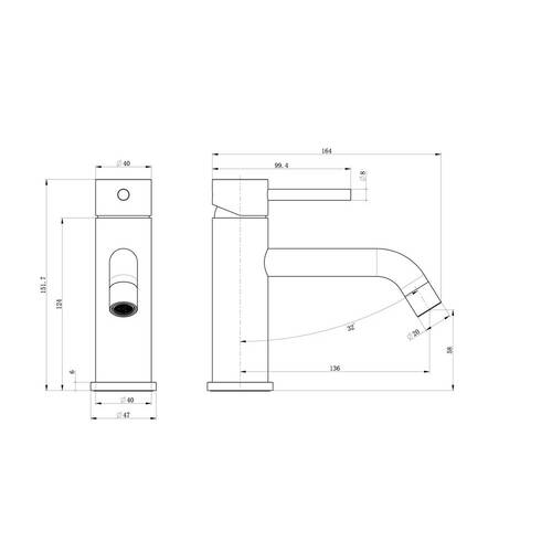 Смеситель для раковины Devit Flow 550547C, хром, фото 3