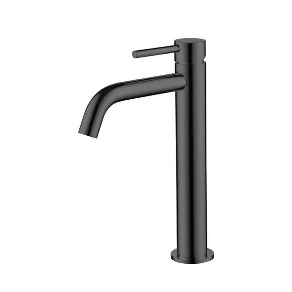 Змішувач для раковини Devit Flow 550536B, високий, чорний матовий