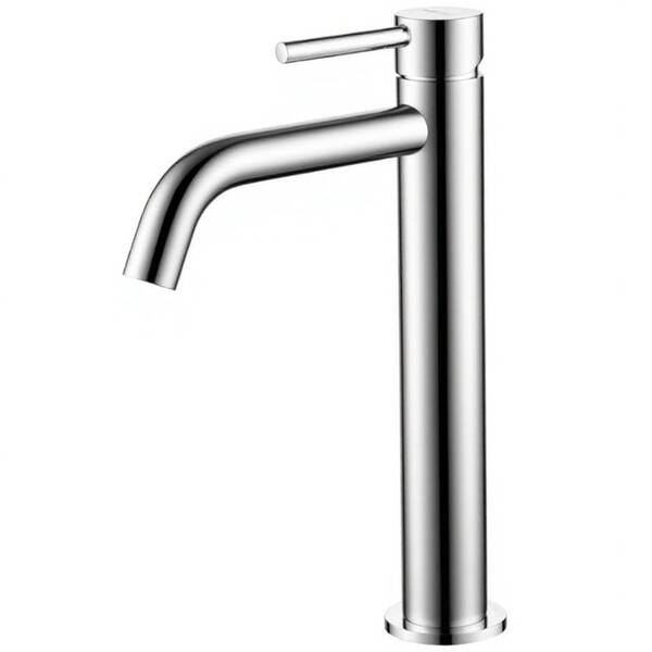 Змішувач для раковини Devit Flow 550536N, високий, brushed nickel