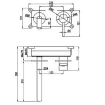 Смеситель скрытого монтажа для раковины Devit Flow 550537C, хром, фото №3