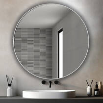 Зеркало J-Mirror Inox R с Led-подсветкой 800х800 мм, фото №1