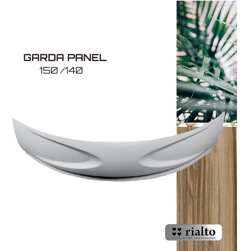 Ванна акрилова WGTRialto GARDA 140x140x58 на рамі, із фронтальною панеллю, колір білий глянець (1 сорт)