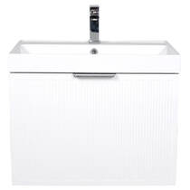 Тумба Аква Родос Fabio 30967 консольная белый мат с раковиной Fabio 60 см, фото №7