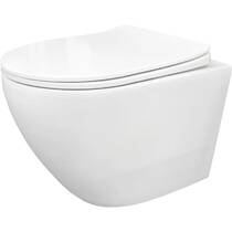 Унітаз підвісний AM PM X-Joy S C85A1703SC безобідковий з сидінням з дюропласту, фото №2