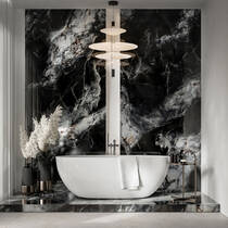 Керамограніт Cerrad Calmness Black Rect 120x120 см, фото №1